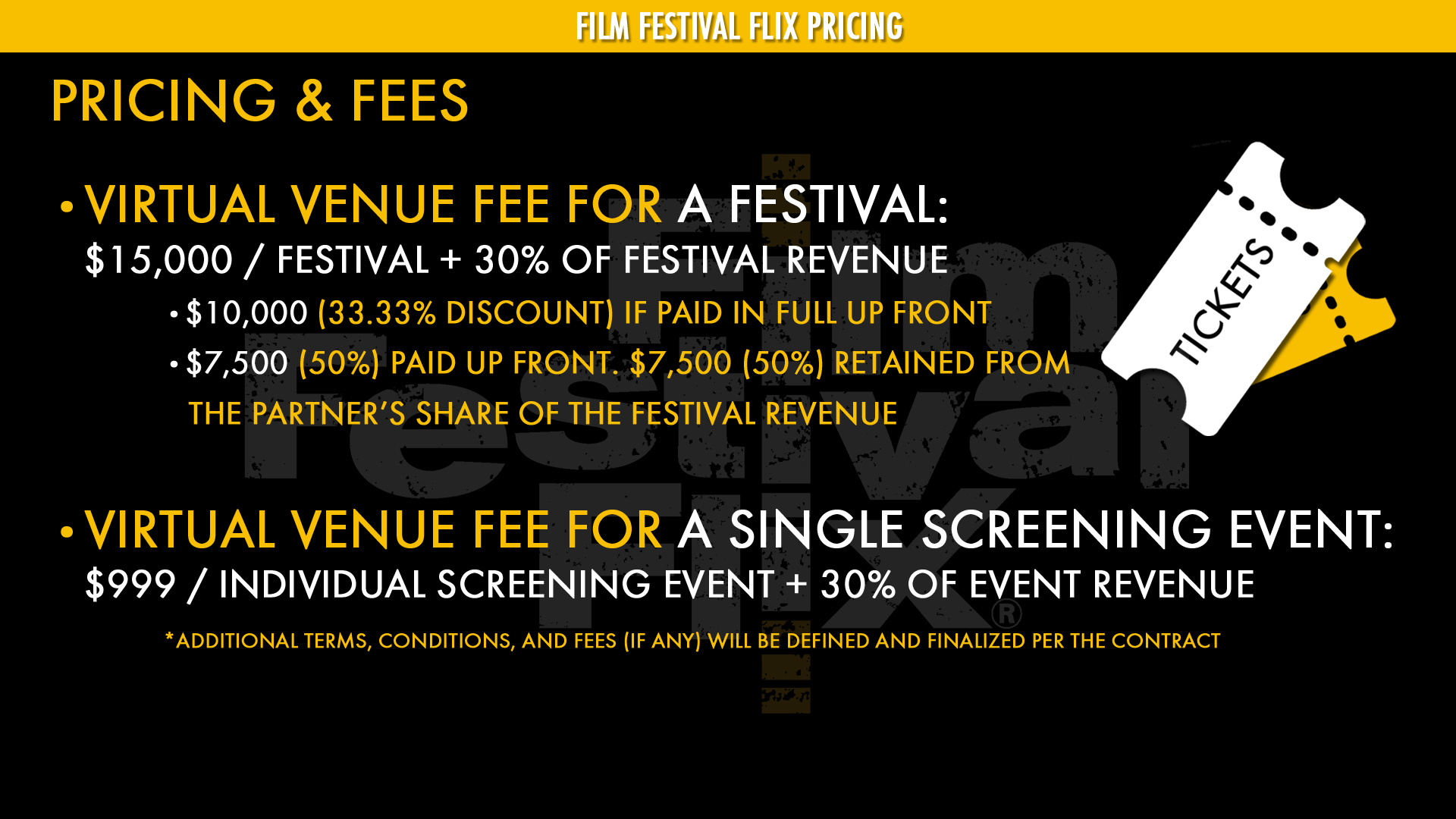 Film Festival Flix pricing page 3